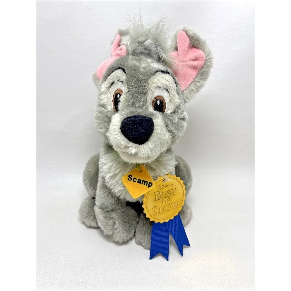 Disney Store The‎ Best of Show Scamp Dog Plush Lady and The Tramp 2 With Ribbon